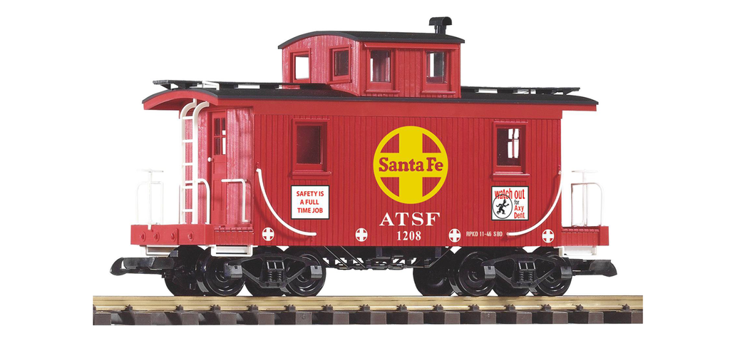 Piko 38945 G Scale SF Wood Caboose 1208