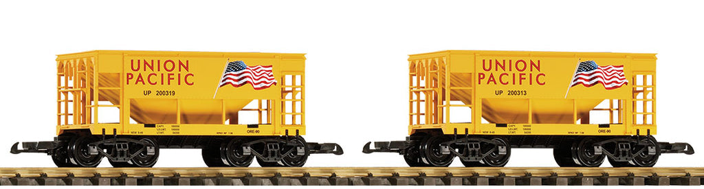 Piko 38950 G Scale UP Ore Car, Flag, 2-Pack