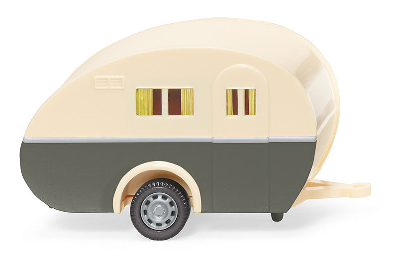 Wiking 005401 1/87 Scale Caravan in Ivory and Quartz Grey High Quality