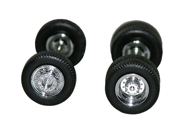 Promotex 005462 1/87 Scale Chrome Plated Wheels