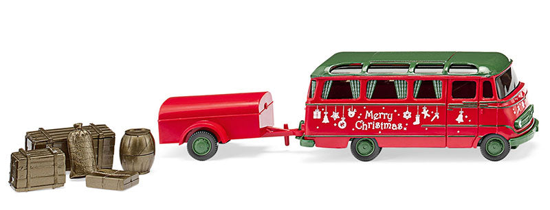 Wiking 026005 1/87 Scale Christmas Edition - Mercedes-Benz O 319 Panorama Bus