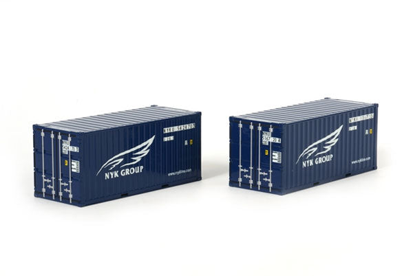 WSI 04-1124 1/50 Scale NYK Group - 2 x 20' Blue Containers