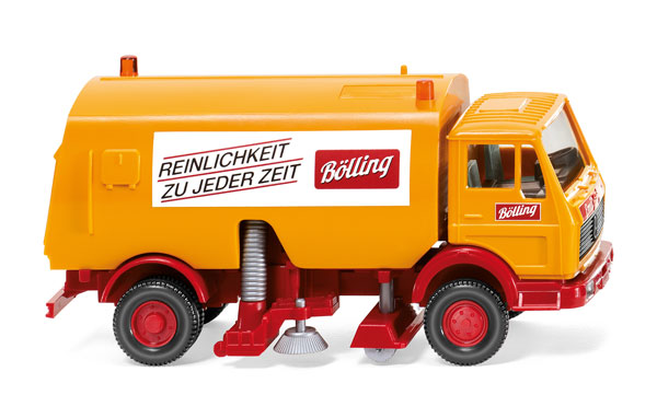 Wiking 064205 1/87 Scale Bolling - 1973 Mercedes-Benz Street Sweeper High Quality