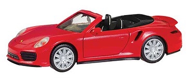 Herpa 28929 HO Scale Porsche 911 Turbo Convertible - Assembled -- Various Standard Colors