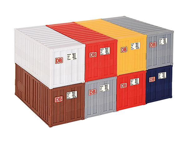 Kibri 10924 1/87 Scale 20 ft Container 8-Piece Set