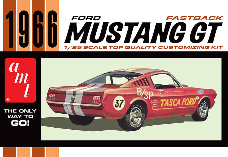 Amt 1305 1/25 Scale 1966 Ford Mustang Fastback 2 by 2