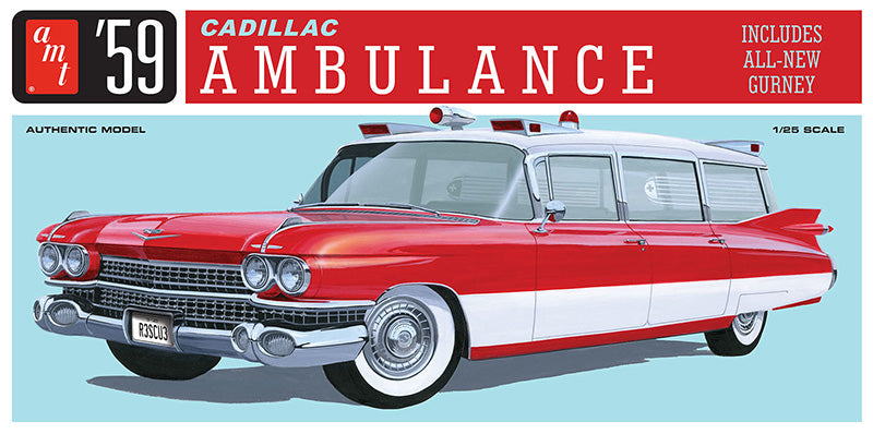Amt 1395 1/25 Scale 1959 Cadillac Ambulance