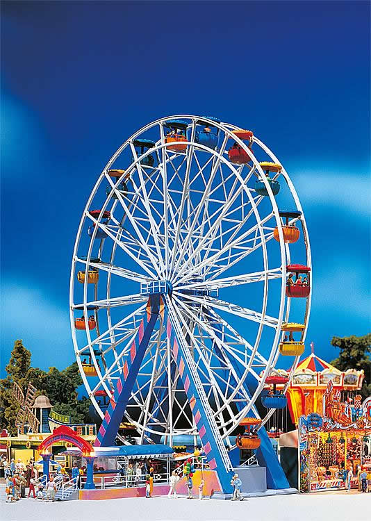 Faller 140312 HO Scale Ferris Wheel -- 9 x 7-1/2 x 22-3/8" 22.5 x 18.7 x 56cm