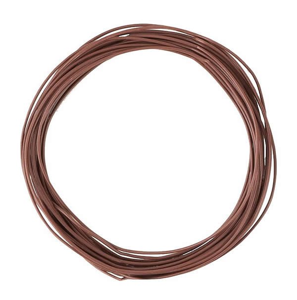 Faller 163788 All Scale Fine Stranded Wire .002" .04mm x 32' 9-5/8" 10m Roll -- Brown