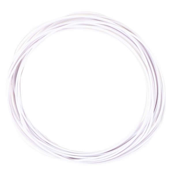 Faller 163790 All Scale Fine Stranded Wire .002" .04mm x 32' 9-5/8" 10m Roll -- White