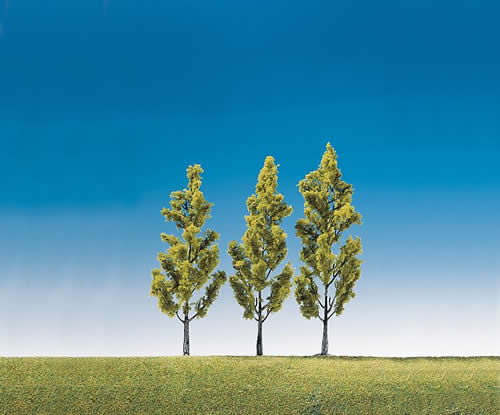 Faller 181420 All Scale Birch Trees -- Medium - 5-1/8" 13cm pkg(3)