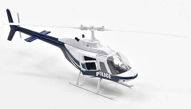New-Ray 26073A 1/34 Scale Police - Bell 206 Helicopter Made of diecast