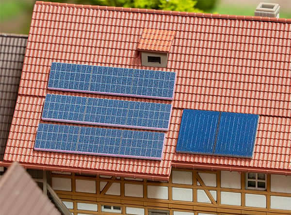 Faller 272916 N Scale Solar Panels -- 11 Panels, 3 Styles