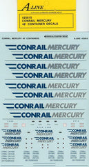 A Line Products 25815 HO Scale Container Decals -- Conrail Mercury 48'