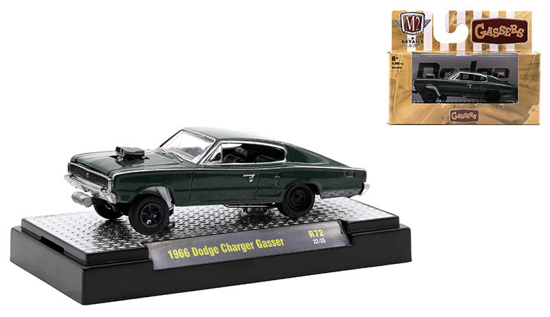 M2Machines 32500-72-C 1/64 Scale 1966 Dodge Charger Gasser