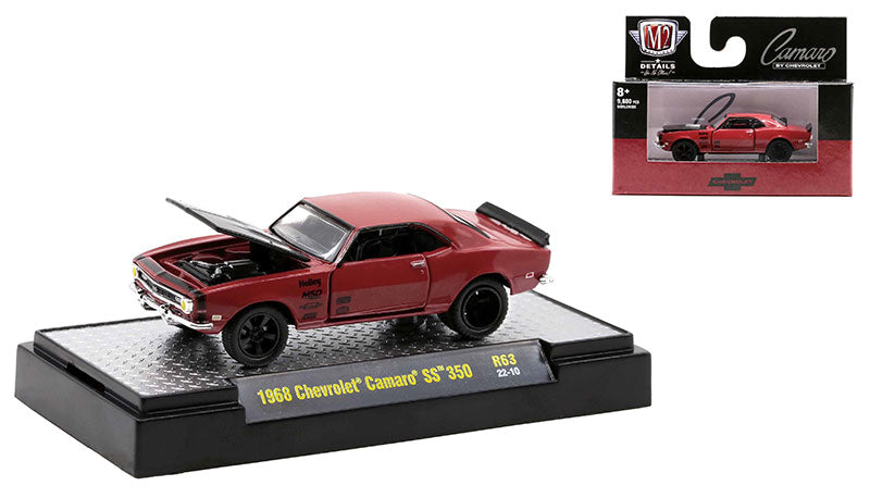 M2Machines 32600-63-C 1/64 Scale Holley - 1968 Cheverolet Camaro SS 350