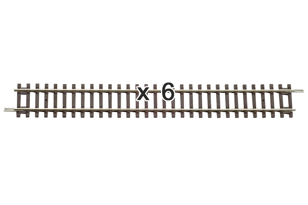 Piko 55201 HO Scale Straight Track 231mm (Box of 6)