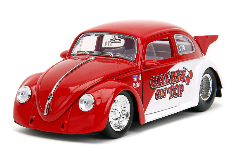Jada Toys 34230 1/24 Scale Cherry on Top - 1959 Volkswagen Drag Beetle