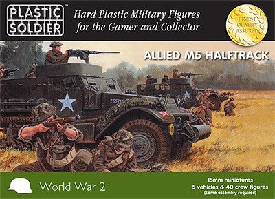 Plastic Soldier 1524 15mm WWII Allied M5 Halftrack (5)