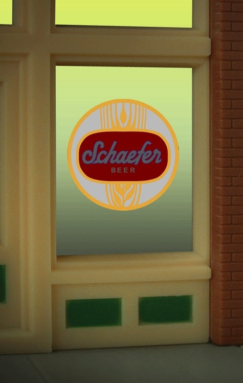 Miller Engineering 8925 Schaefer Beer Window Sign