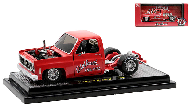 M2Machines 40100-HS02 1/24 Scale Edelbrock Equipped - 1973 Chevrolet Cheyenne Super 10