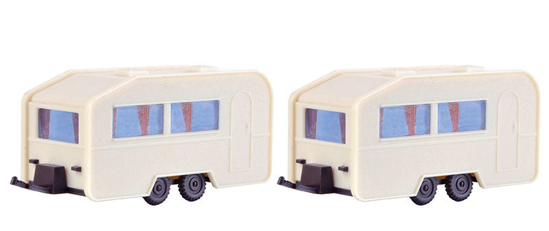 Vollmer 45147 1/87 Scale Camping Trailers - 2 Piece Set