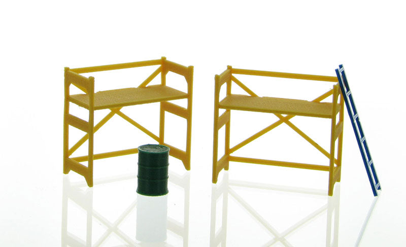 3D To Scale 50-150-Y 1/50 Scale Scaffolding Set - Yellow