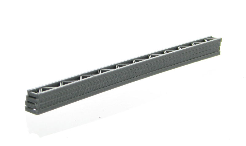 3D To Scale 50-155-GY 1/50 Scale Construction Girders - 4 pack grey