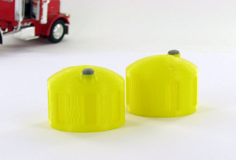 3D To Scale 50-325-Y 1/50 Scale Bulk Fluid Tank - yellow 2 pack