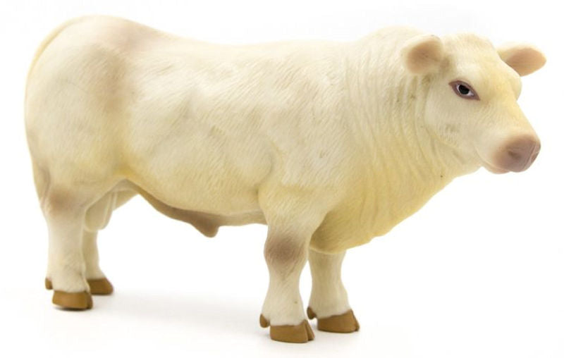 Little Buster 500251 1/16 Scale Charolais Bull - SUPER DURABLE Made of solid