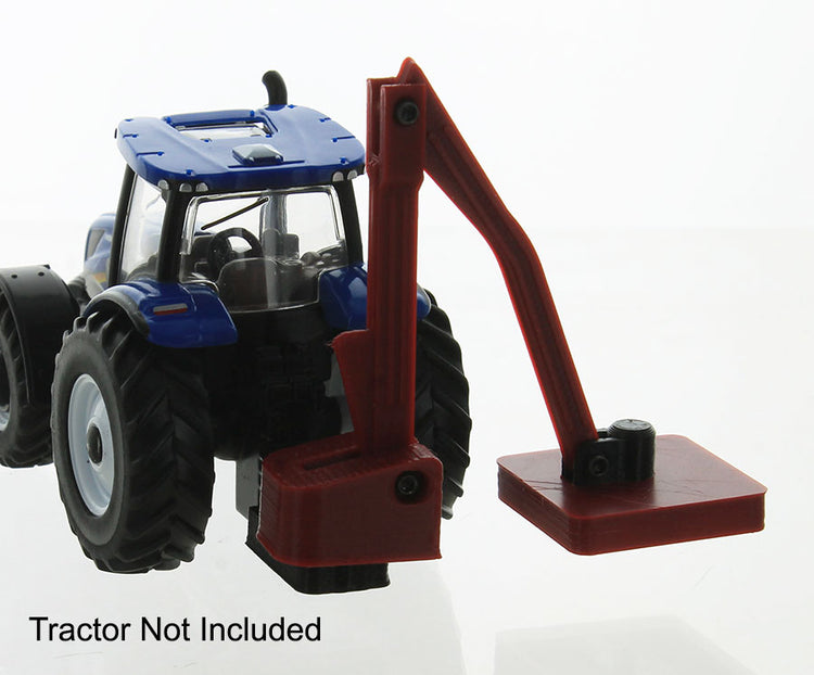 3D To Scale 64-358-R 1/64 Scale Boom Brush Cutter - Tractor Mounted