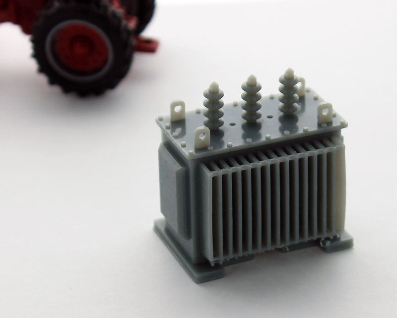 3D To Scale 64-440-GY 1/64 Scale Electrical Transformer - grey High Definition