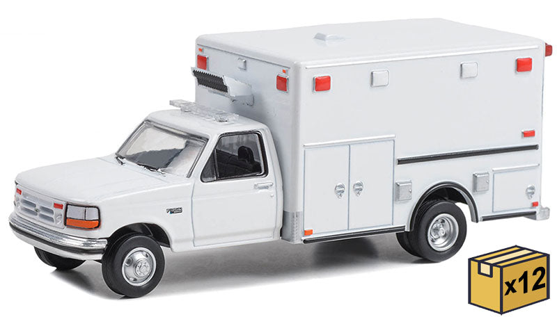 Greenlight 67061-CASE 1/64 Scale 1992 Ford F-350 Ambulance