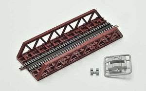 Tomytec 3250 N Scale Pony Truss Steel Bridge - Kit -- 5-1/2" 14cm (red)