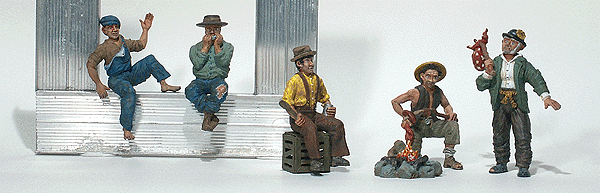 Woodland Scenics 1860 HO Scale Hobos - Scenic Accents(R) -- pkg(6)