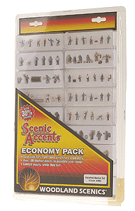 Woodland Scenics 2062 N Scale Scenic Accents(R) -- Worker Economy Pack