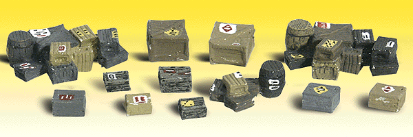 Woodland Scenics 2162 N Scale Scenic Accents(R) -- Assorted Crates