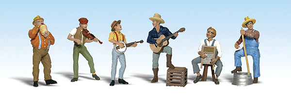 Woodland Scenics 2743 O Scale Scenic Accents(R) Figures -- Jug Band