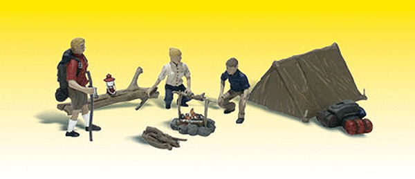 Woodland Scenics 2754 O Scale Scenic Accents(R) -- Campers & Accessories pkg(3)