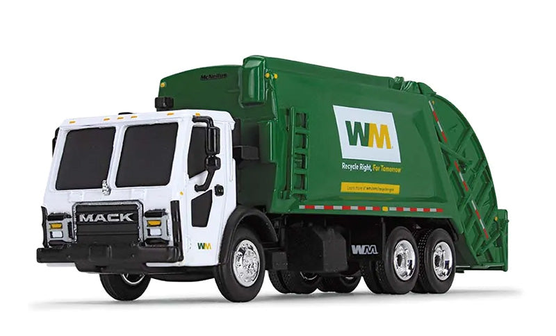 First Gear 80-0357D 1/87 Scale Waste Management - Mack LR Refuse Truck