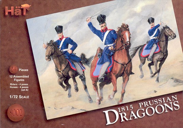Hat Industries 8002 1/72 1815 Napoleonic Prussian Dragoons (12 Mtd)