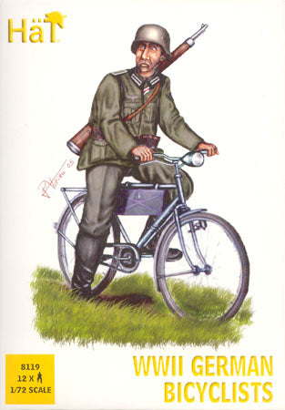 Hat Industries 8119 1/72 WWII German Bicyclists (12)