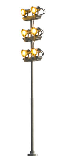 Brawa 84110 HO Scale Single 6-Spot Floodlight -- 6-3/32" 155mm