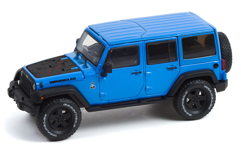 Greenlight 86198 1/43 Scale 2016 Jeep Wrangler Unlimited Black Bear Edition
