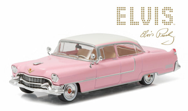 Greenlight 86491 1/43 Scale 1955 Cadillac Fleetwood Series 60 Pink Cadillac Hollywood