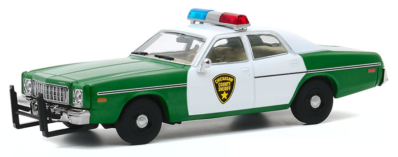 Greenlight 86595 1/43 Scale Chickasaw County Sheriff - 1975 Plymouth Fury