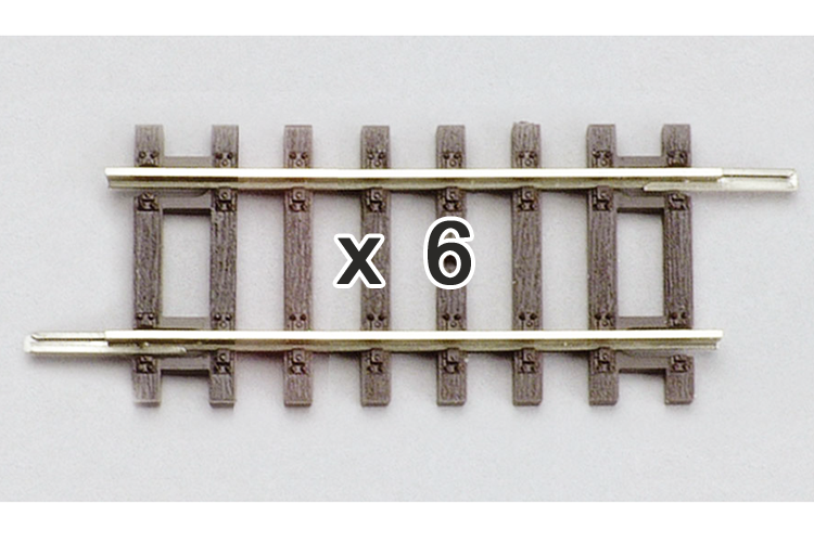 Piko 55204 HO Scale Straight Track 107mm (Box of 6)