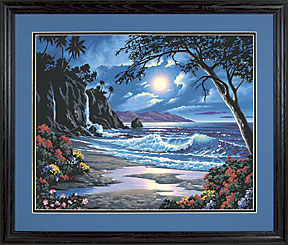 Dimensions Puzzles 91185 Moonlit Paradise Paint by Number (20"x16")