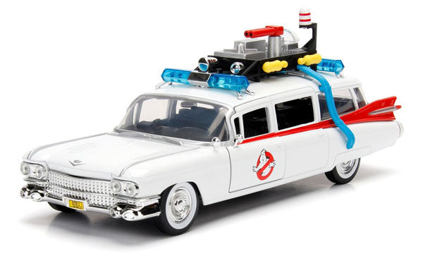 Jada Toys 99731 1/24 Scale Ghostbusters ECTO-1 - Hollywood Rides Opening Doors Opening