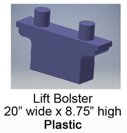Cal Scale 738 Ho Loco Deck Lift Bolsters 20'X8.75' 4Pk